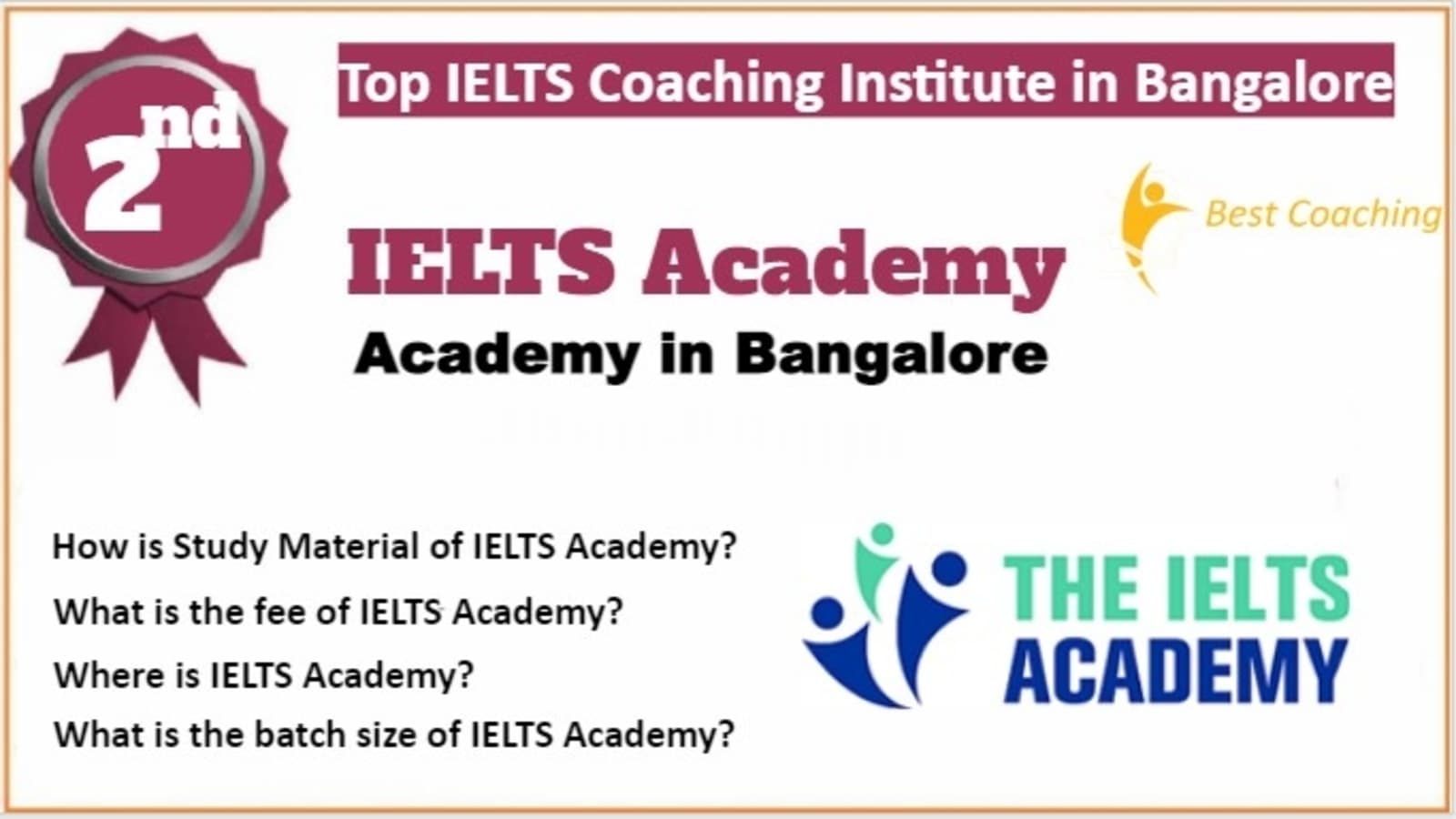 Rank 2 Best IELTS Coaching in Bangalore