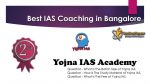 Best 10 IAS Coaching Institutes In Bangalore