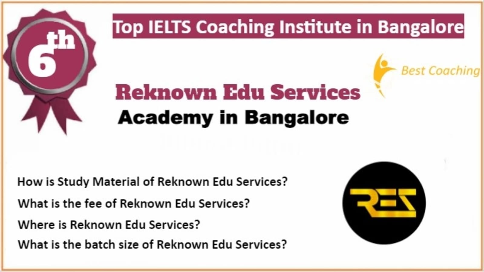 Rank 6 Best IELTS Coaching in Bangalore