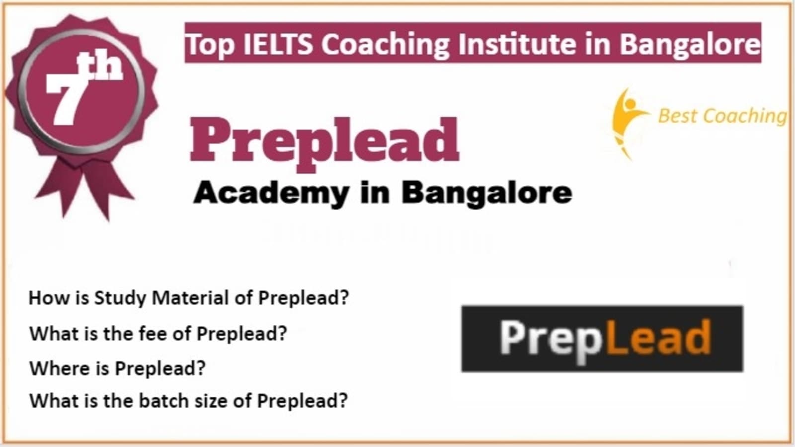 Rank 7 Best IELTS Coaching in Bangalore