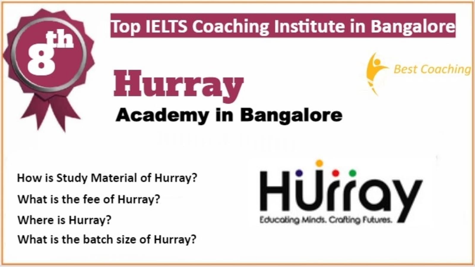 Rank 8 Best IELTS Coaching in Bangalore