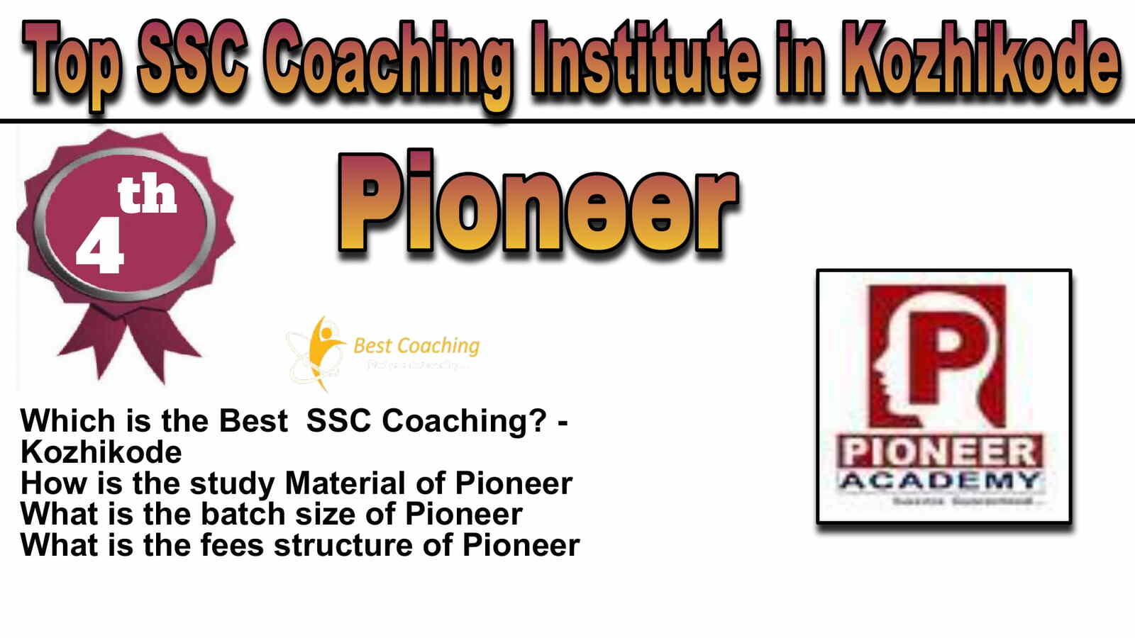 Rank 4 Best SSC Coaching in Kozhikode