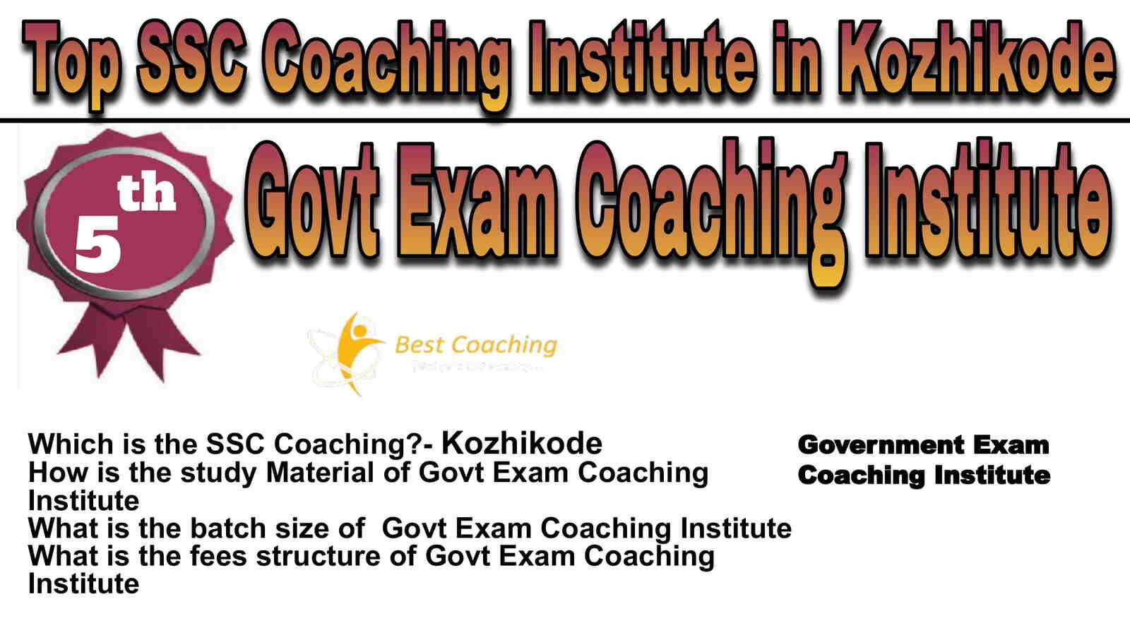 Rank 5 Best SSC Coaching in Kozhikode