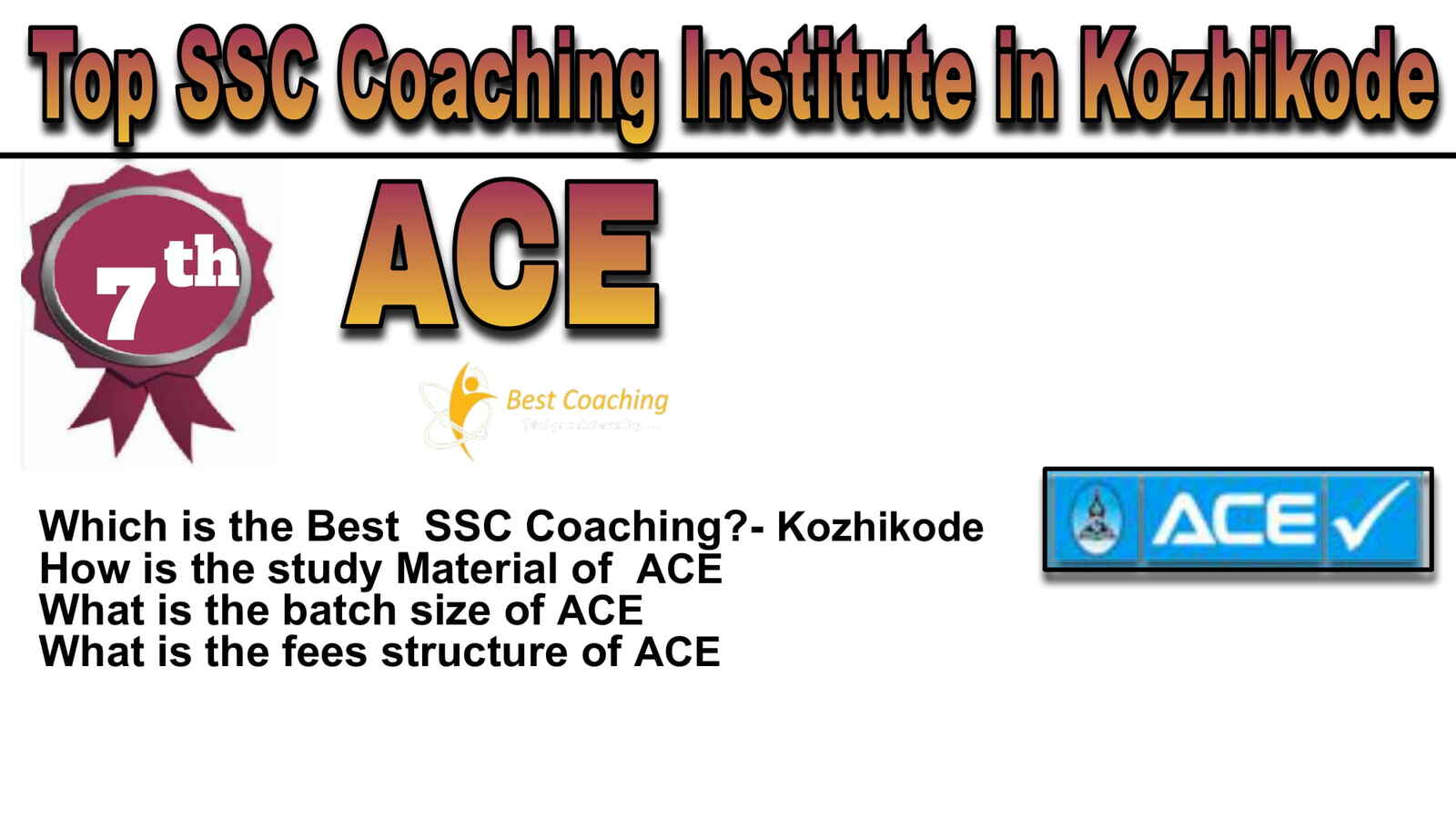 Rank 7 Best SSC Coaching in Kozhikode