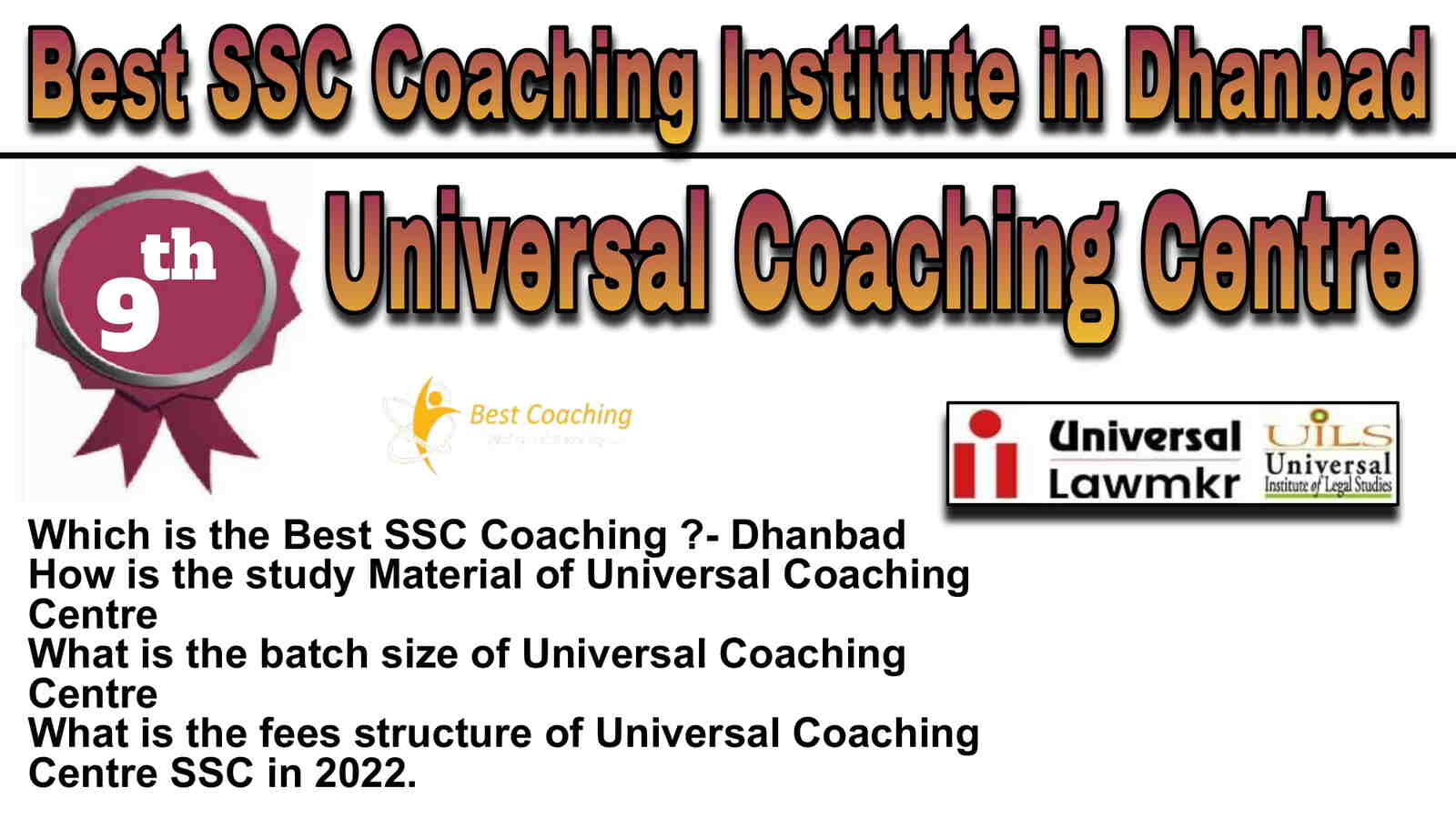 Rank 9 Best SSC Coaching in Dhanbad