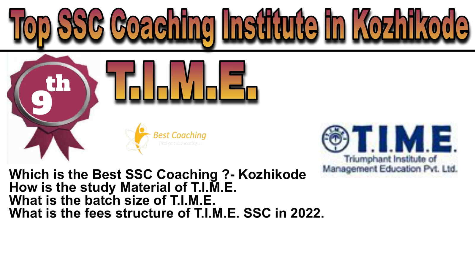 Rank 9 Best SSC Coaching in Kozhikode