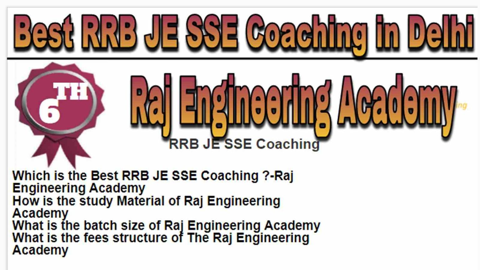 Best Rrb Je Sse Coaching In Delhi Bestcoaching App