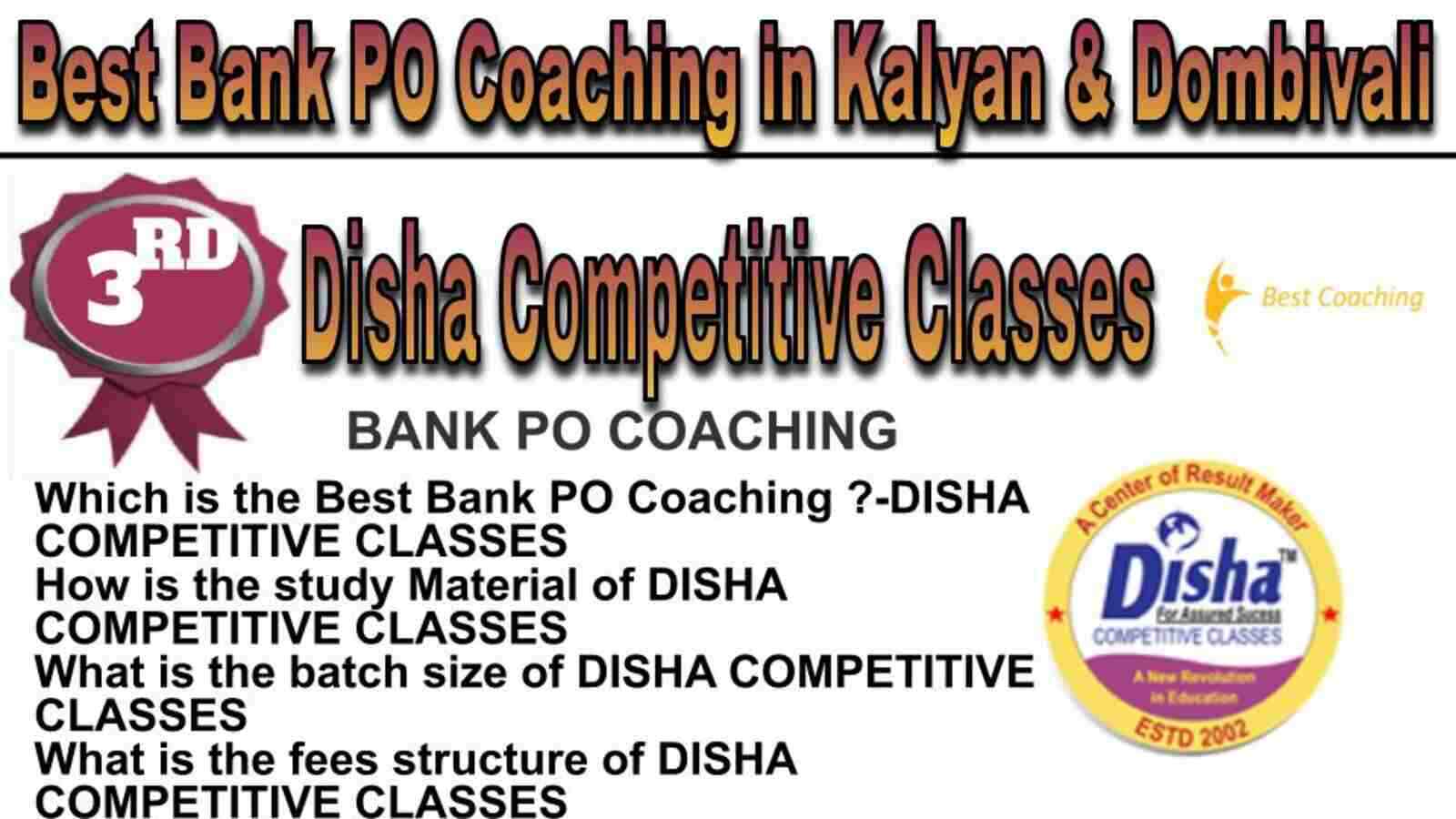 Rank 3 BEST BANK PO COAHING IN KALYAN & DOMBIVALI