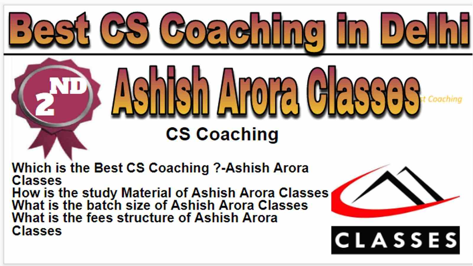 Rank 2 Best CS Coaching in Delhi