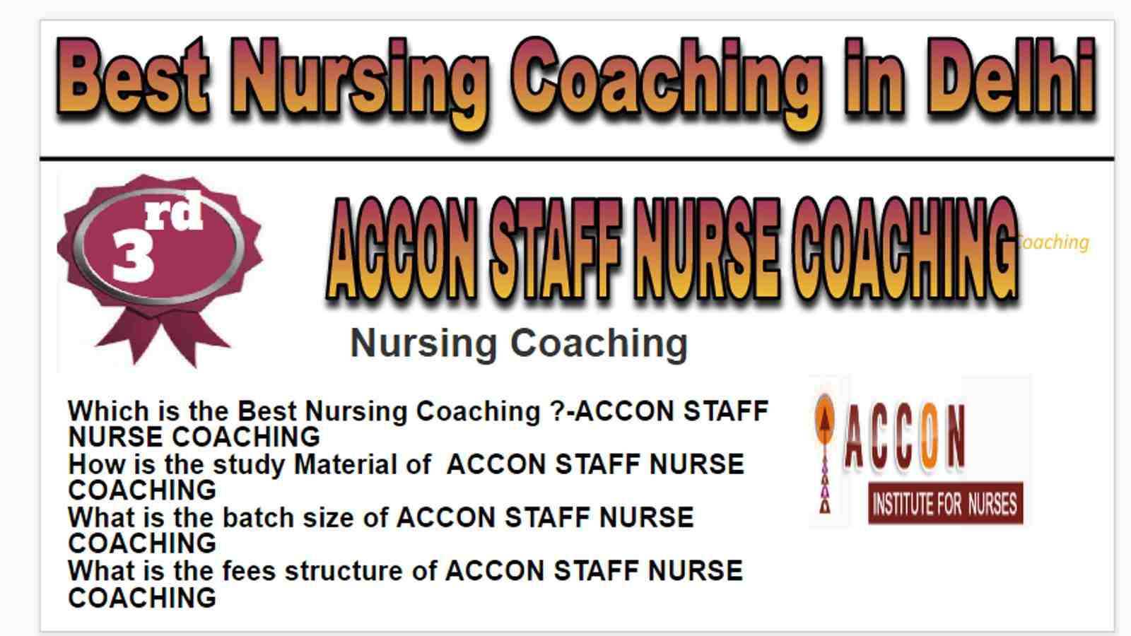 Rank 3 Best nursing coaching in Delhi