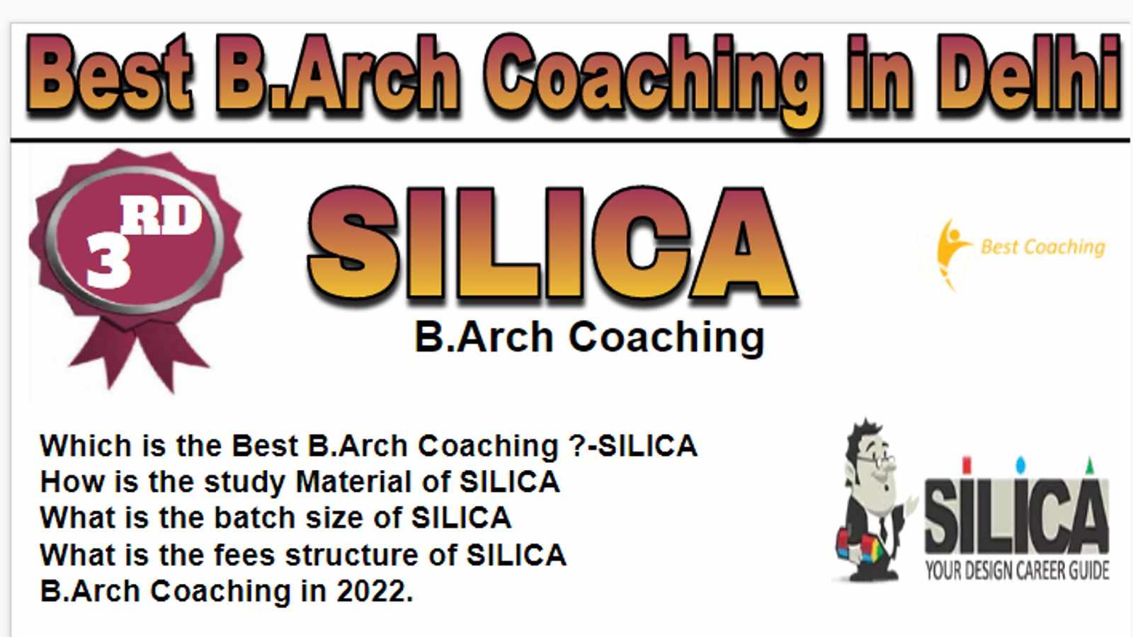 Rank 3 Best B.Arch. coaching in Delhi