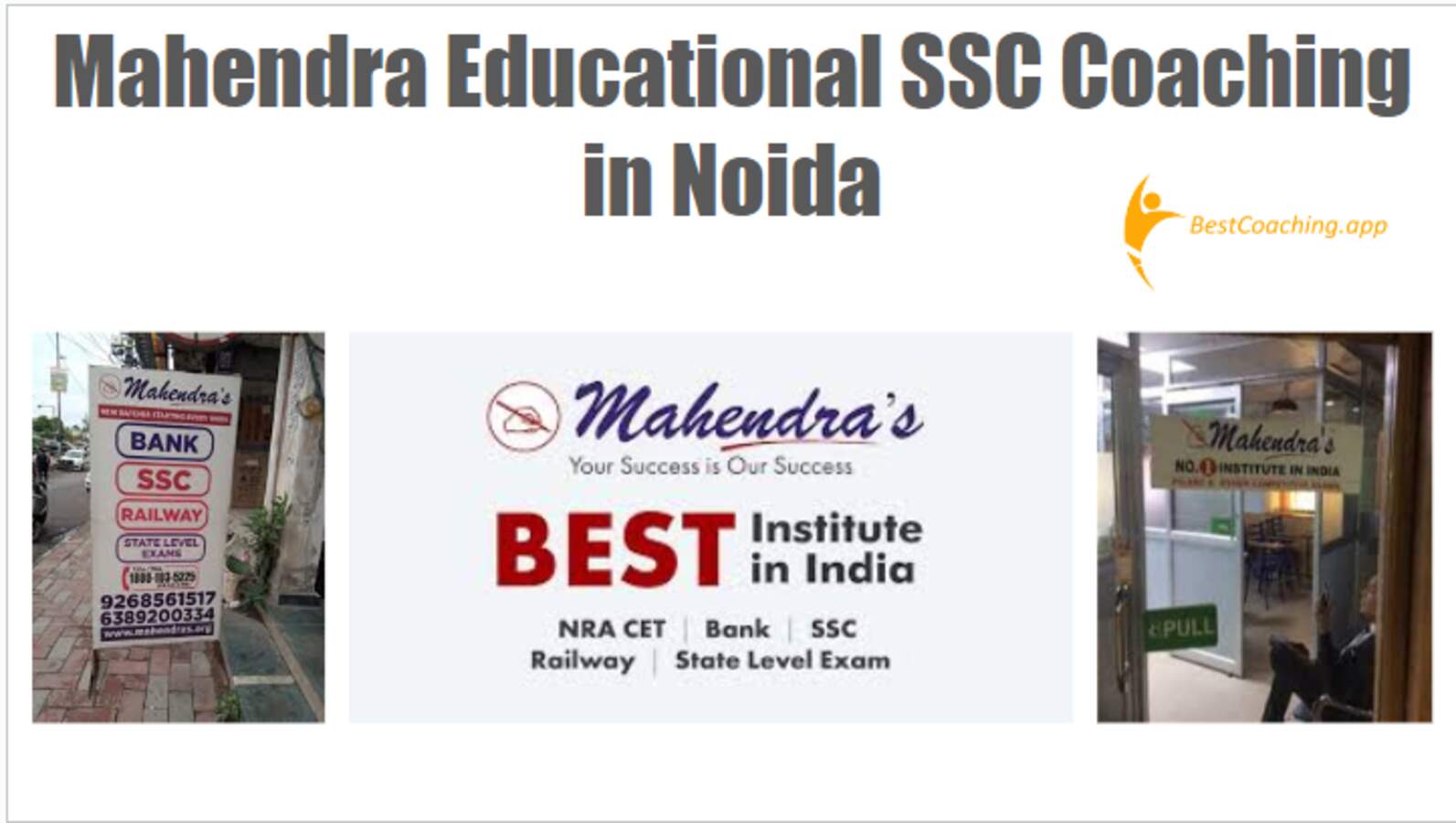 Mahendra Educational SSC Coaching in Noida Reviews