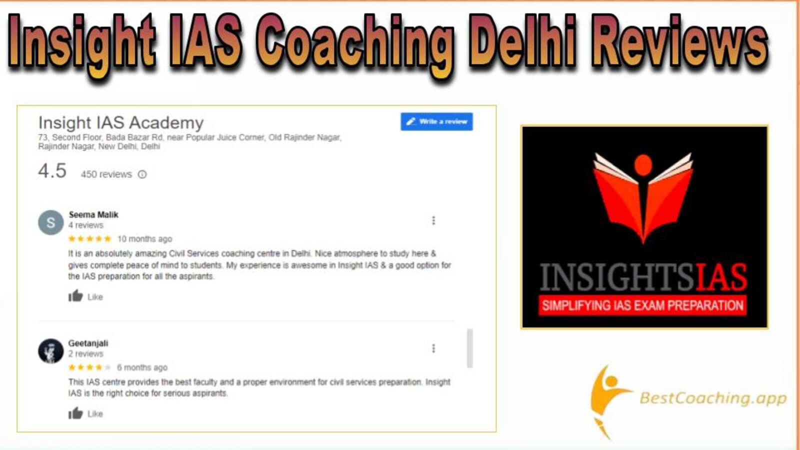 Insights IAS coaching in Delhi Review