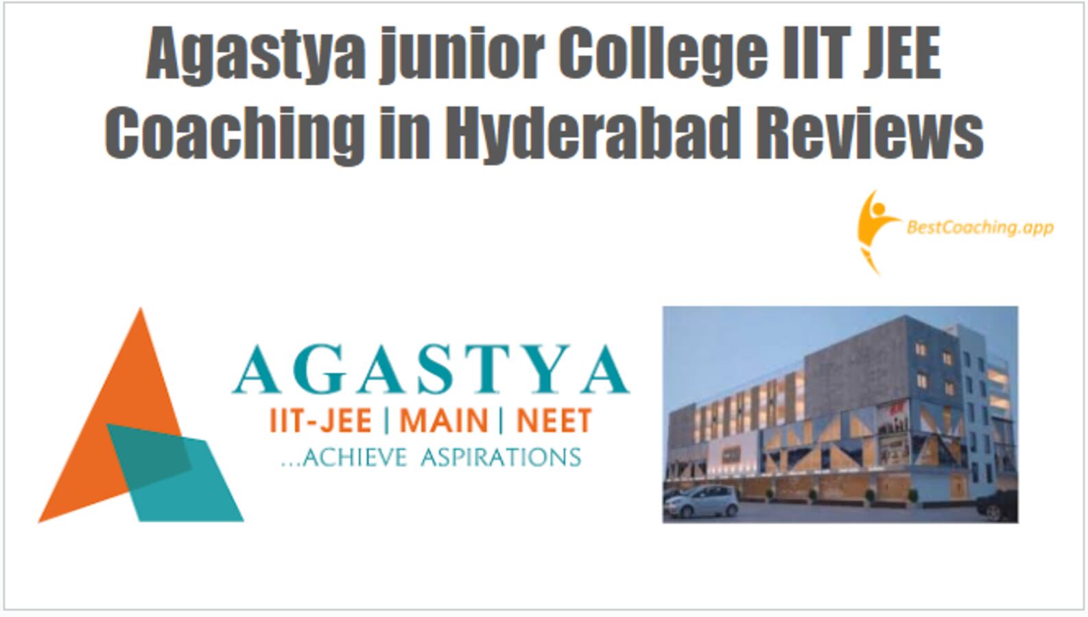 Agastya junior College IIT JEE Coaching in Hyderabad