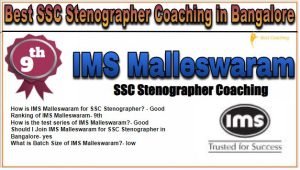 9. IMS Malleswaram