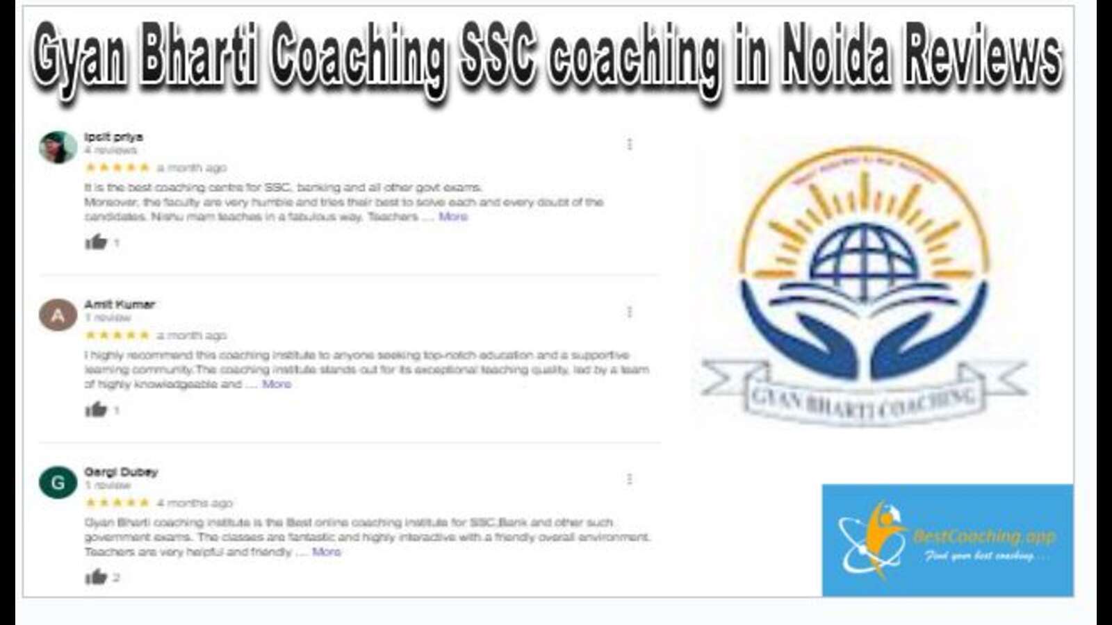 Gyan Bharti Coaching SSC Coaching in Noida Reviews