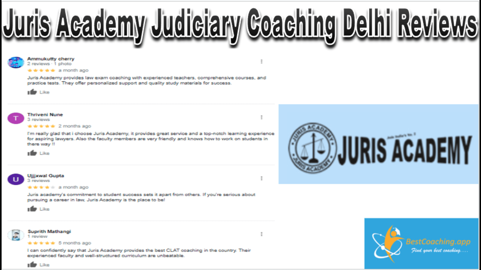 Juris Academy Judiciary Coaching Delhi Reviews