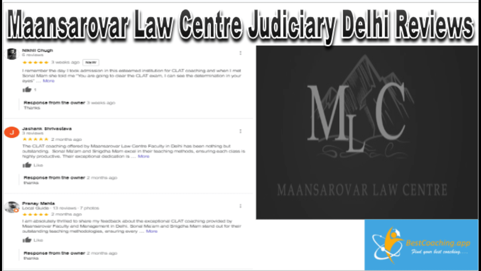 Maansarovar Law Centre Judiciary Delhi Reviews