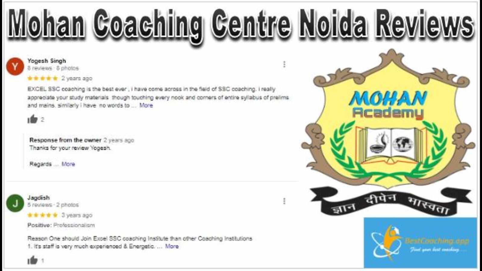 Mohan Coaching Centre Noida Reviews