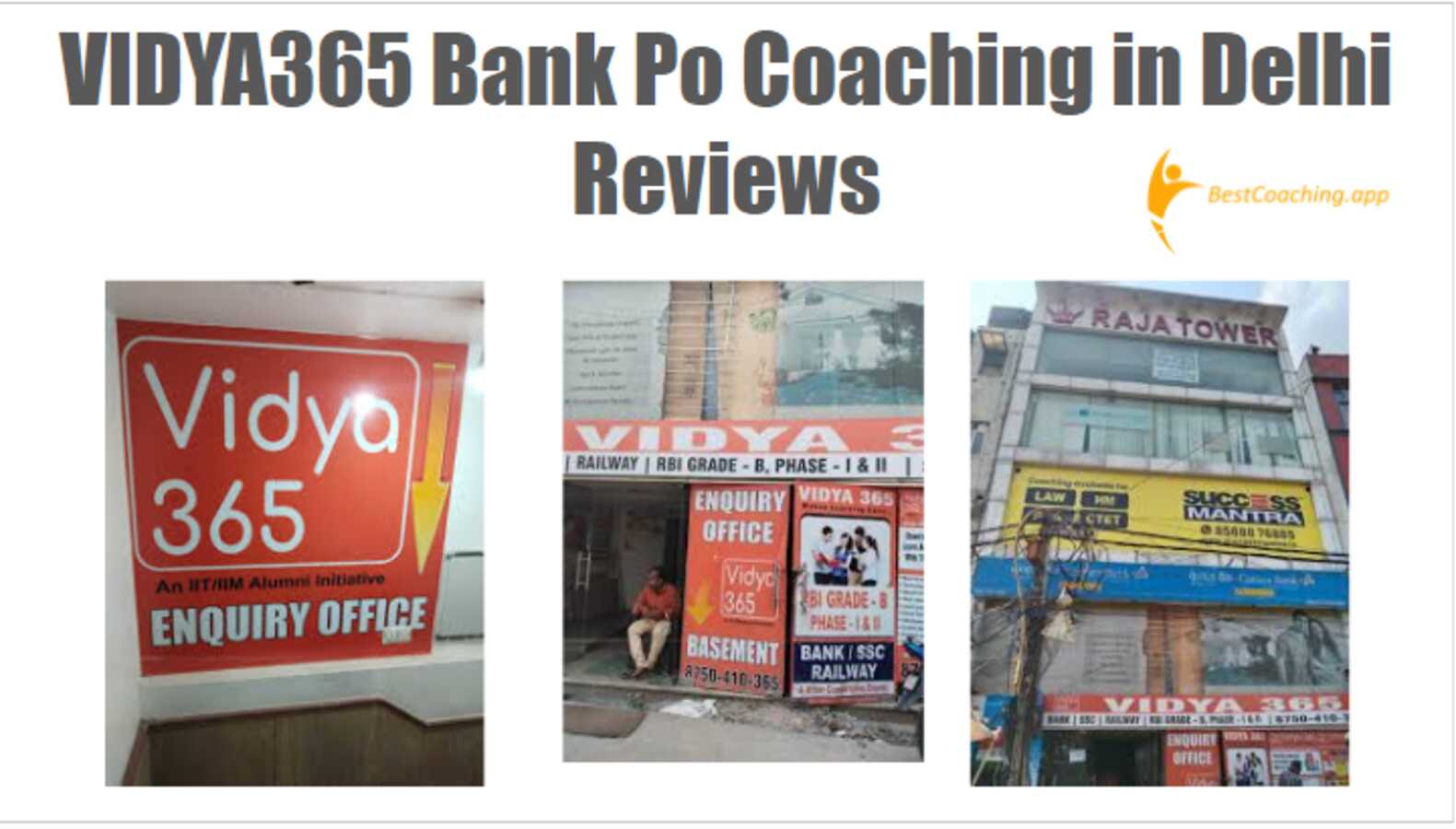 VIDYA365 Bank Po Coaching in Delhi Reviews