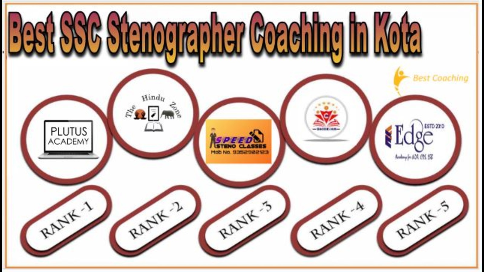 Best SSC Stenographer Coaching in Kota