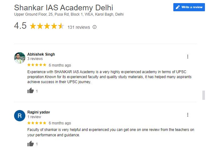 Shankar IAS Coaching Reviews